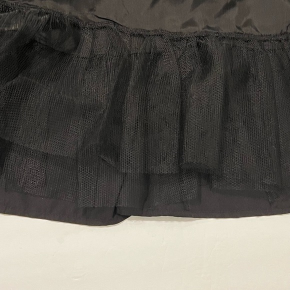 Charlotte Russe Junior Black Strapless Zipper Back Knee Length Dress Size 11 - Picture 4 of 10